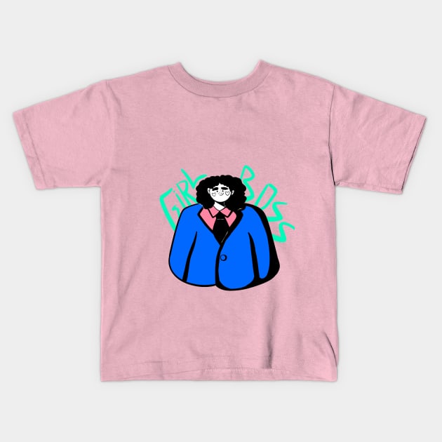 Girl Boss Kids T-Shirt by beatrizbrazza